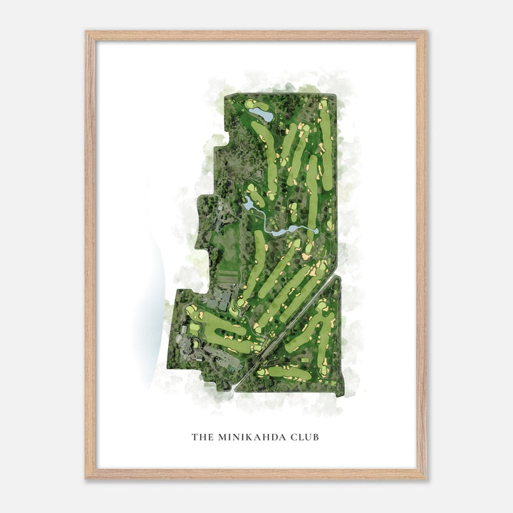 Print of The Minikahda Club Classic Map
