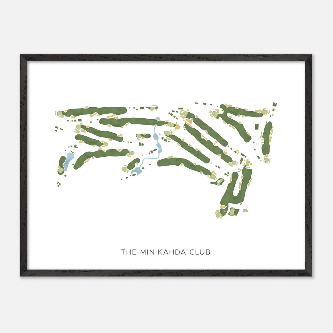 Print of The Minikahda Club Modern Map