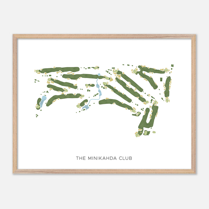 Print of The Minikahda Club Modern Map