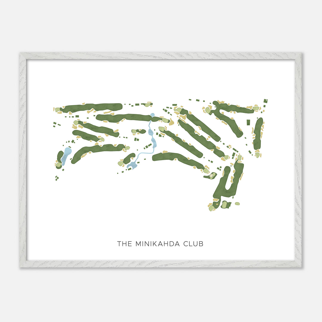 Print of The Minikahda Club Modern Map