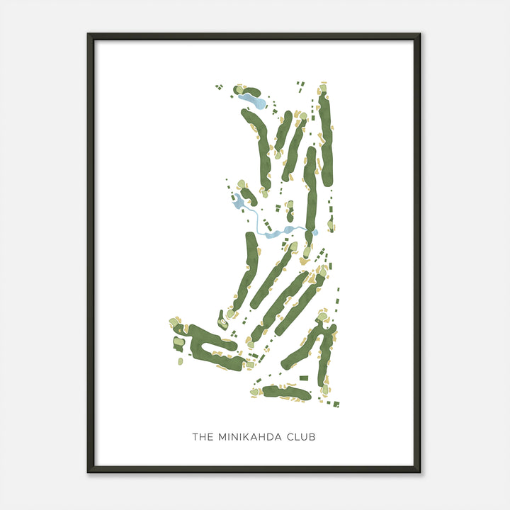Print of The Minikahda Club Modern Map