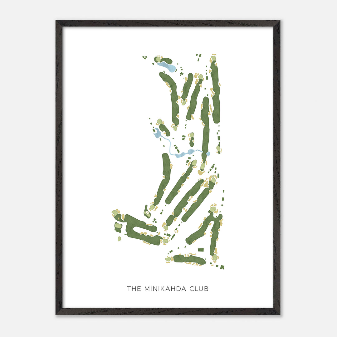 Print of The Minikahda Club Modern Map