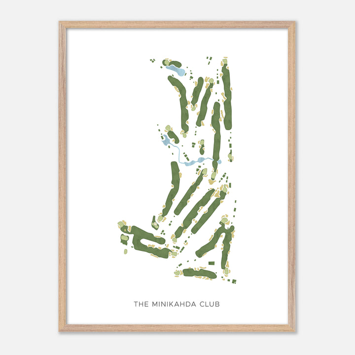 Print of The Minikahda Club Modern Map