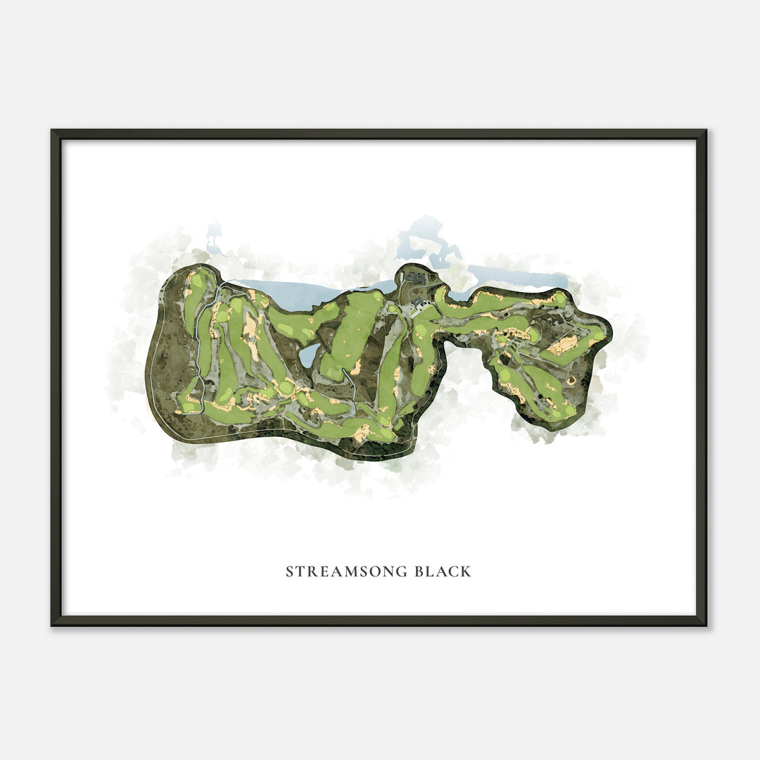 Print of Streamsong Black Classic Map