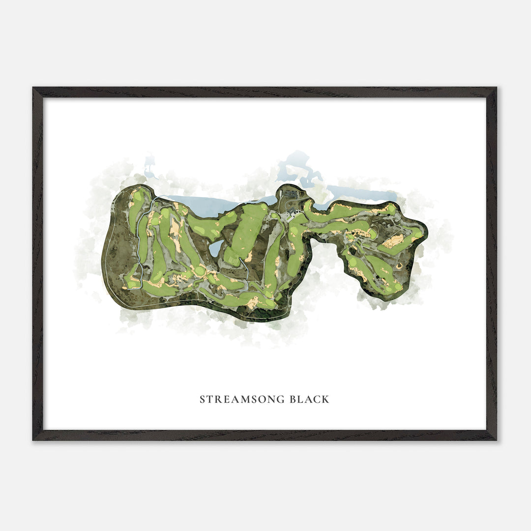 Print of Streamsong Black Classic Map
