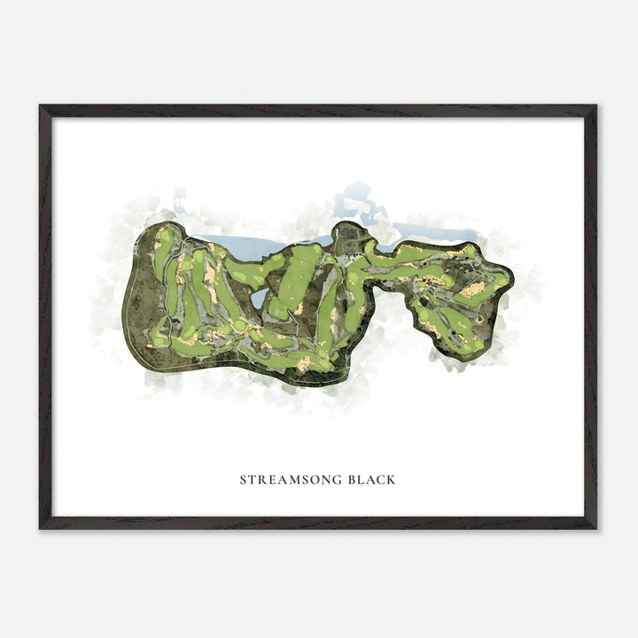 Print of Streamsong Black Classic Map