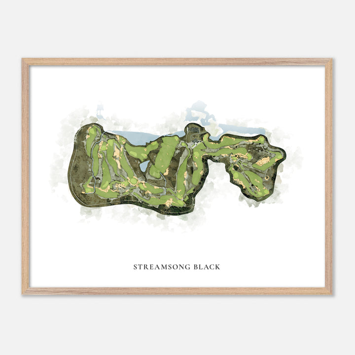 Print of Streamsong Black Classic Map