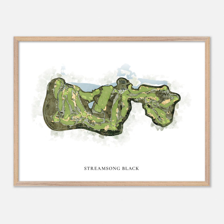 Print of Streamsong Black Classic Map