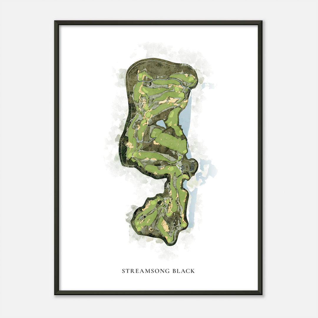Print of Streamsong Black Classic Map