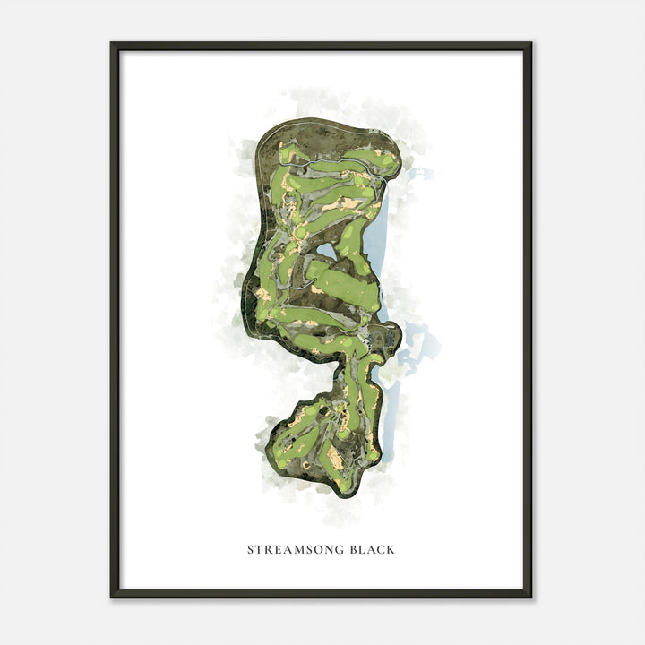 Print of Streamsong Black Classic Map