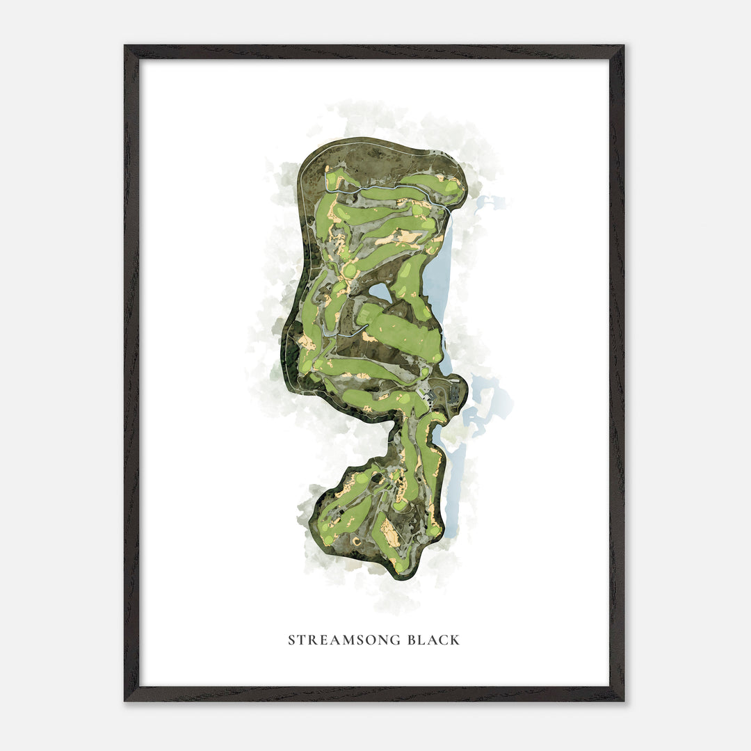 Print of Streamsong Black Classic Map