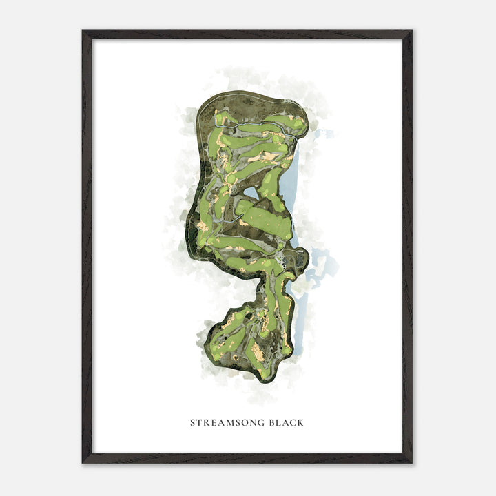 Print of Streamsong Black Classic Map