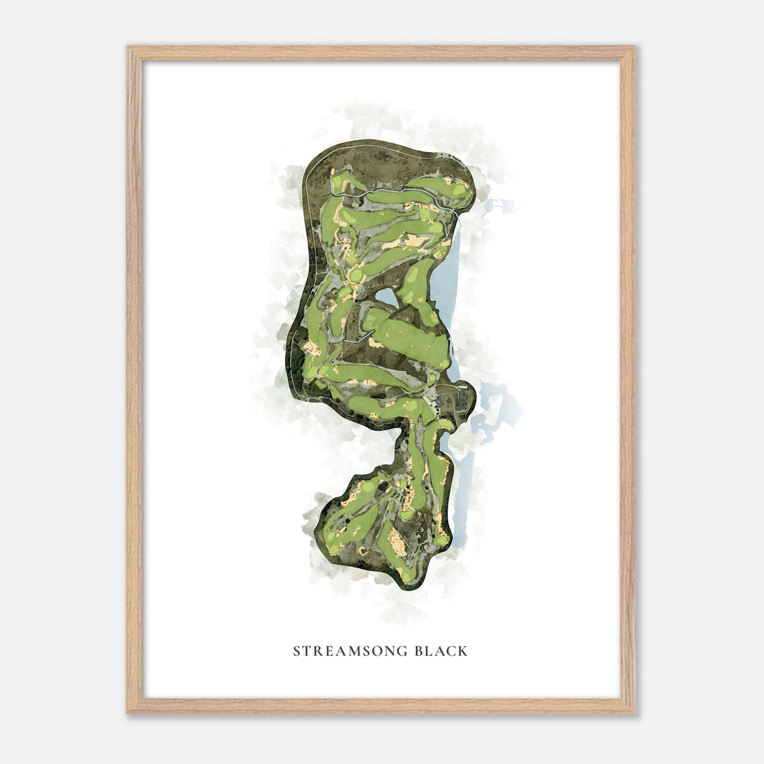 Print of Streamsong Black Classic Map