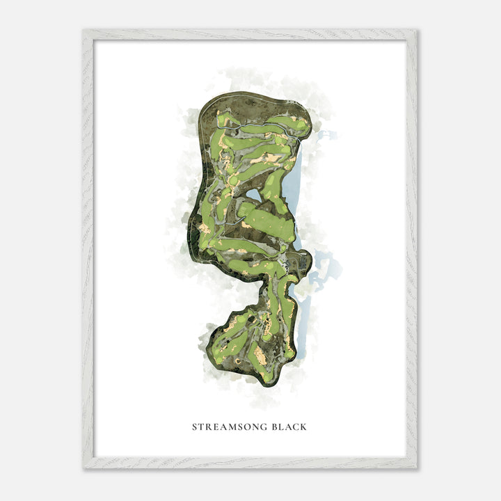 Print of Streamsong Black Classic Map