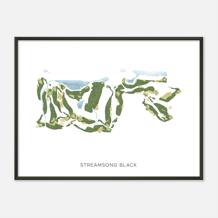 Print of Streamsong Black Modern Map
