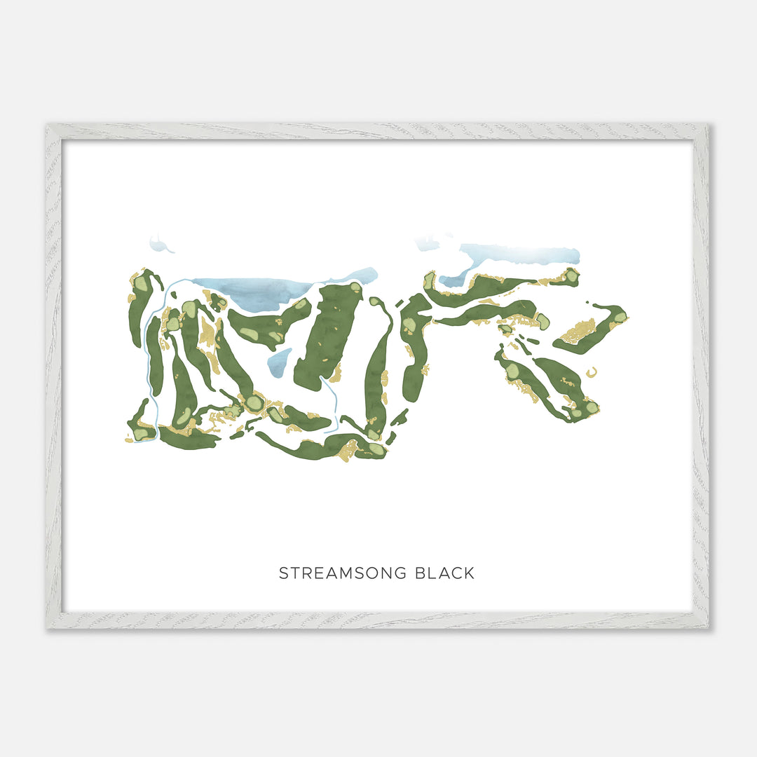 Print of Streamsong Black Modern Map