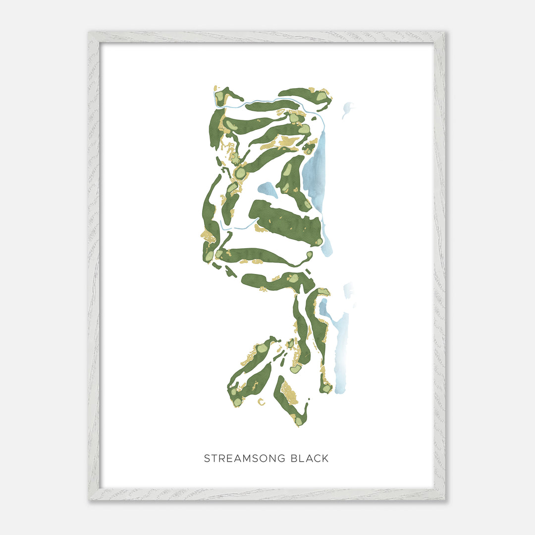 Print of Streamsong Black Modern Map