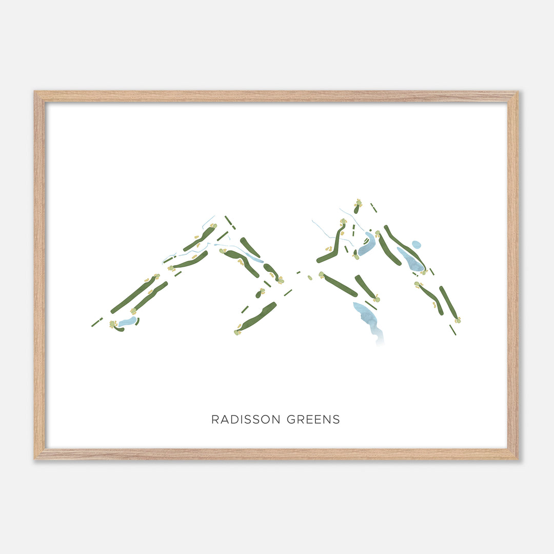 Print of Radisson Greens Modern Map