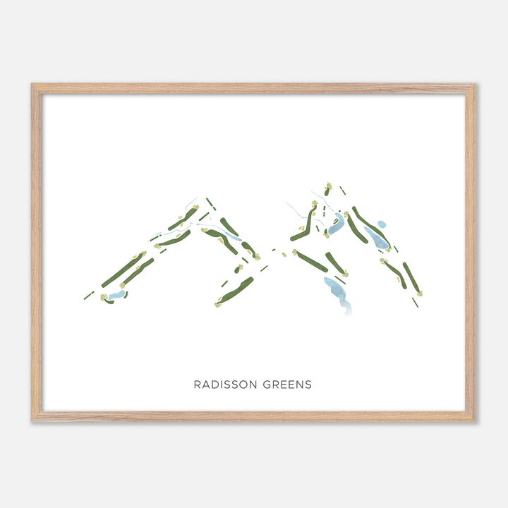 Print of Radisson Greens Modern Map