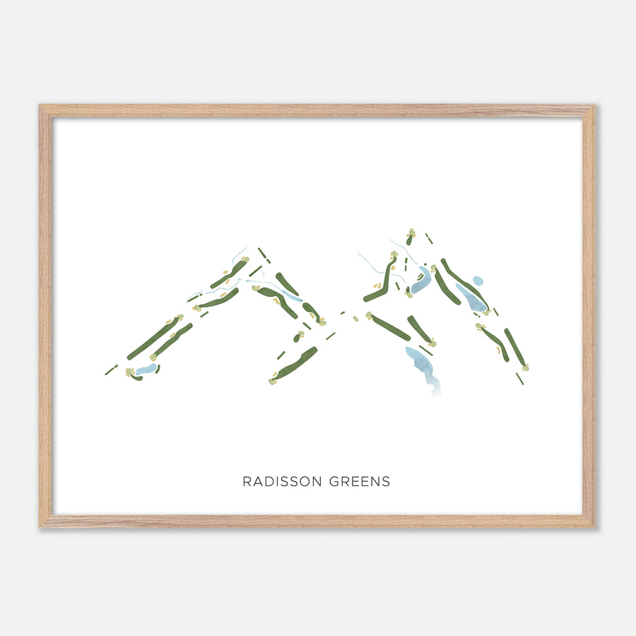 Print of Radisson Greens Modern Map