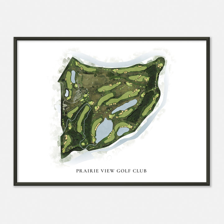 Print of Prairie View Golf Club Classic Map