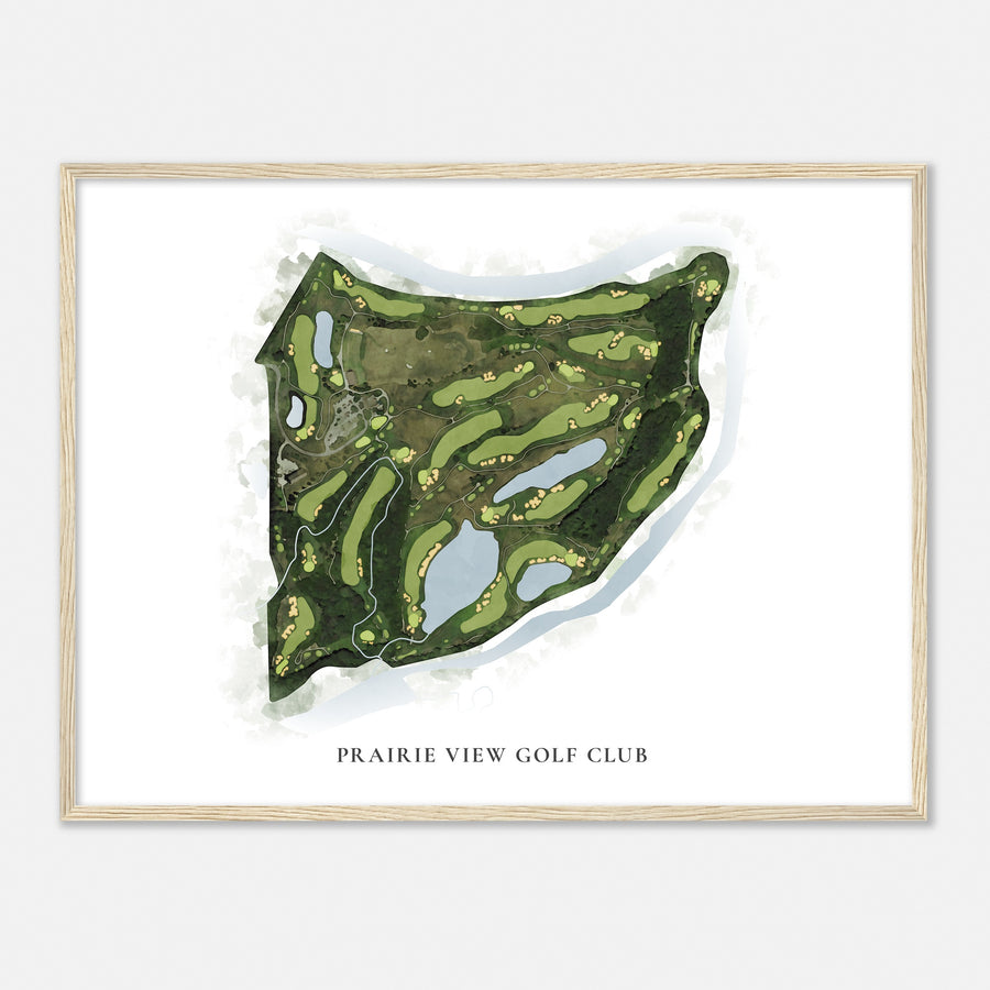 Print of Prairie View Golf Club Classic Map