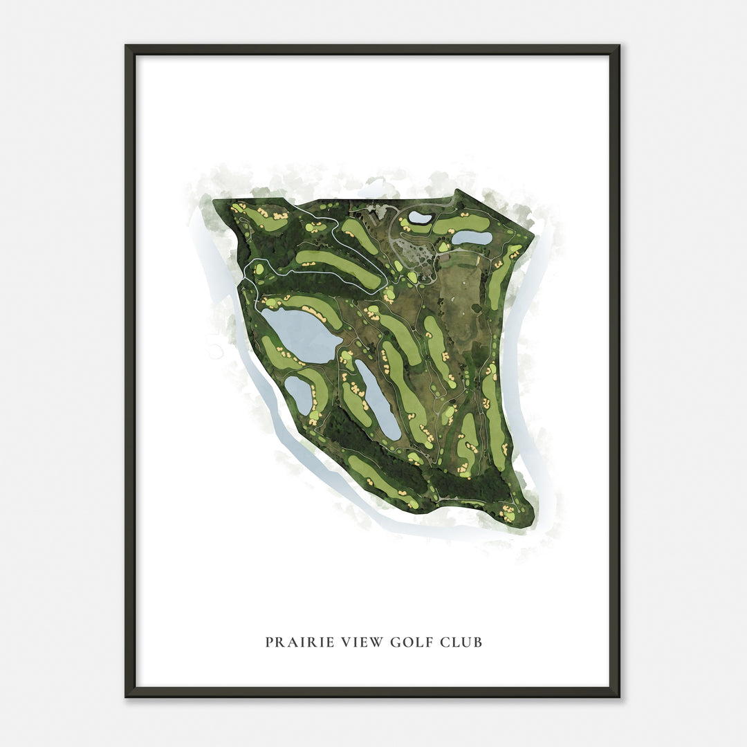 Print of Prairie View Golf Club Classic Map