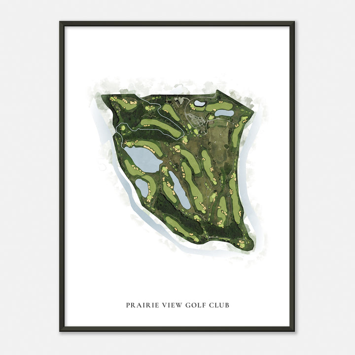 Print of Prairie View Golf Club Classic Map