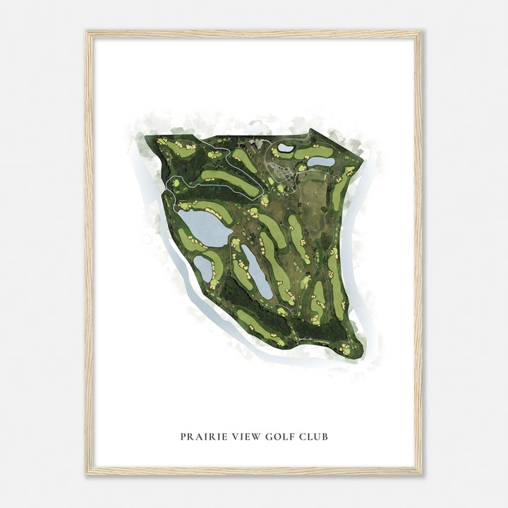 Print of Prairie View Golf Club Classic Map