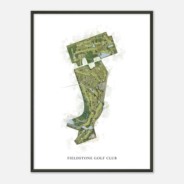 Print of Fieldstone Golf Club Classic Map