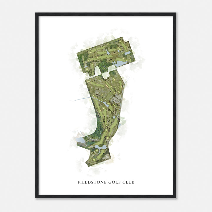 Print of Fieldstone Golf Club Classic Map