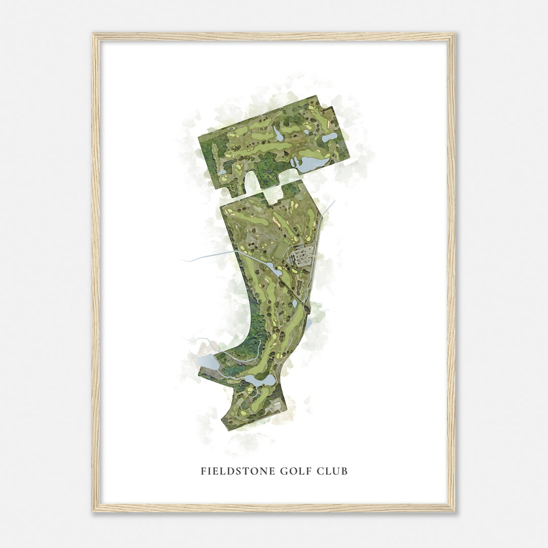 Print of Fieldstone Golf Club Classic Map
