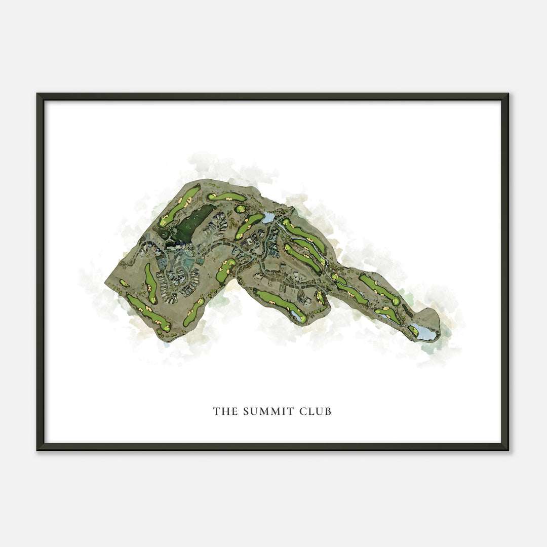 Print of The Summit Club Classic Map