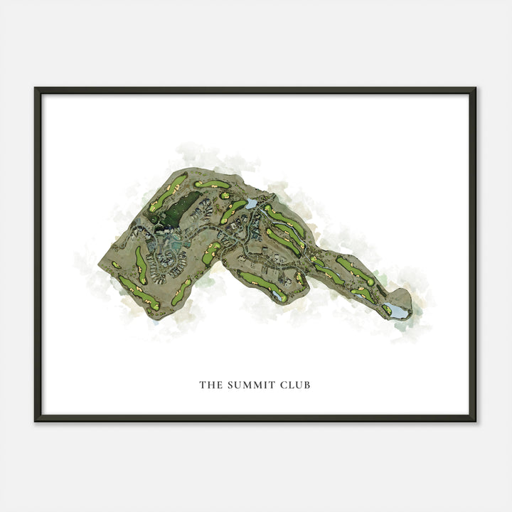 Print of The Summit Club Classic Map