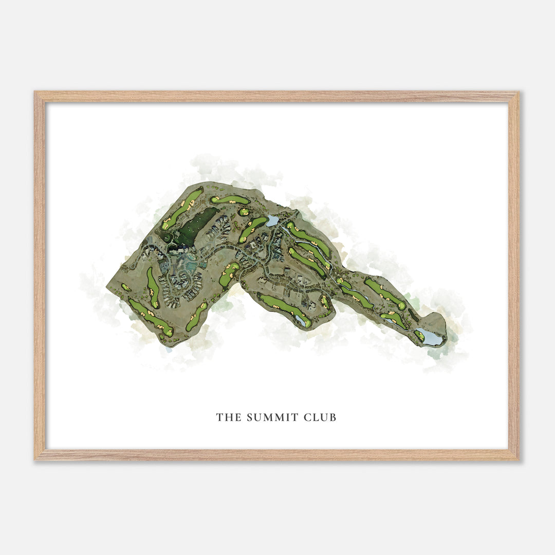 Print of The Summit Club Classic Map