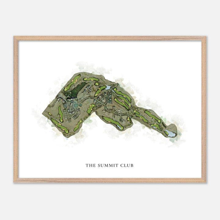 Print of The Summit Club Classic Map