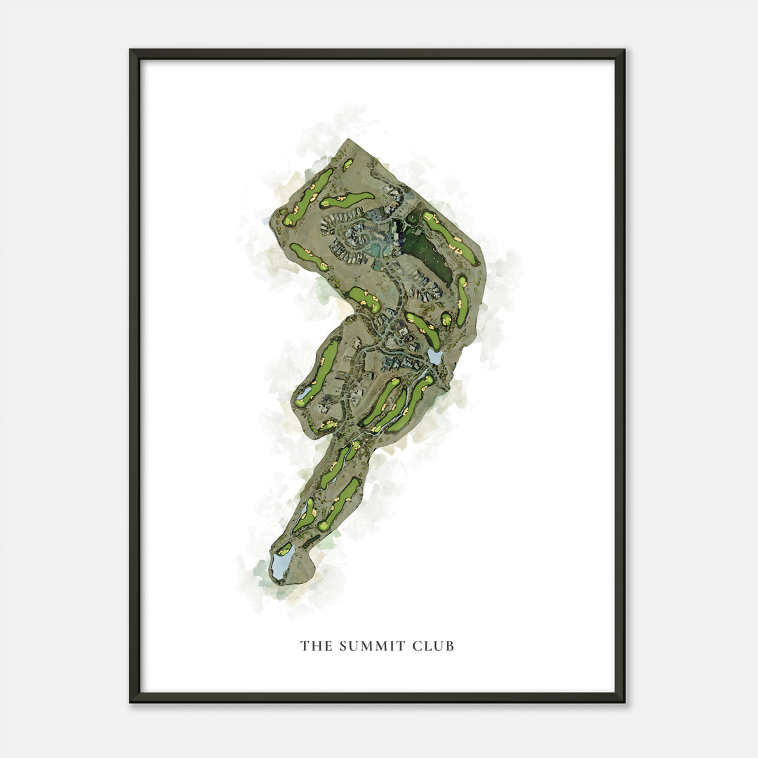 Print of The Summit Club Classic Map