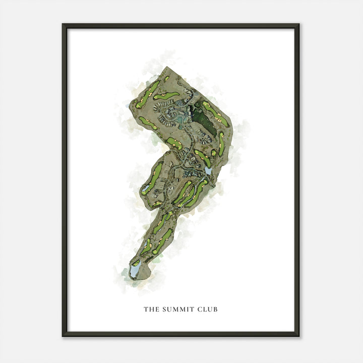 Print of The Summit Club Classic Map
