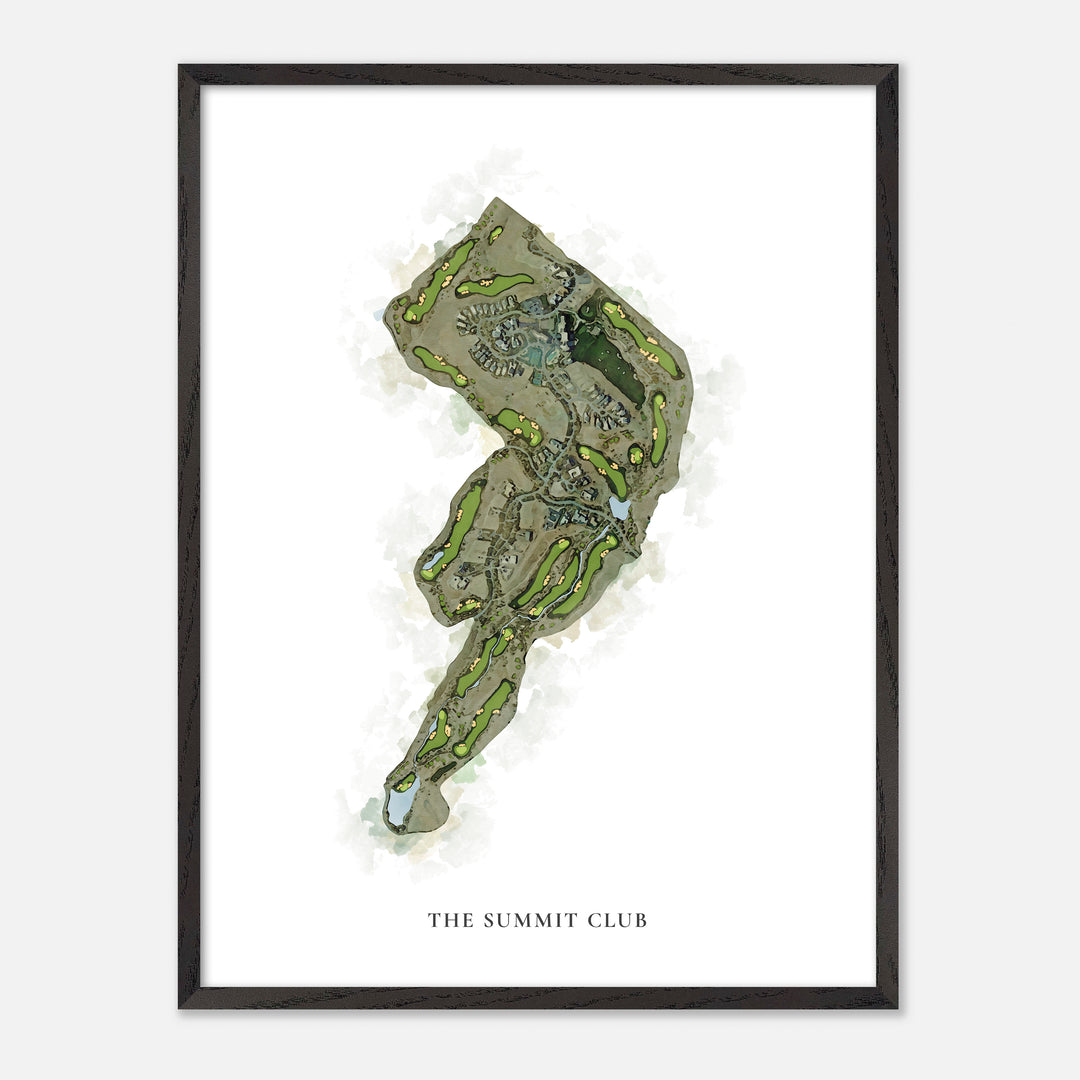 Print of The Summit Club Classic Map