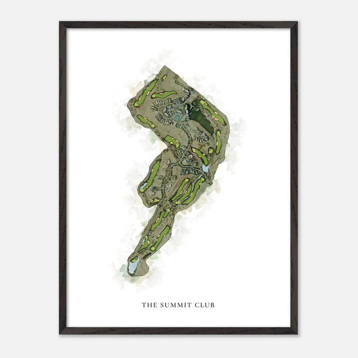 Print of The Summit Club Classic Map