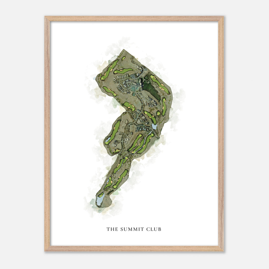 Print of The Summit Club Classic Map