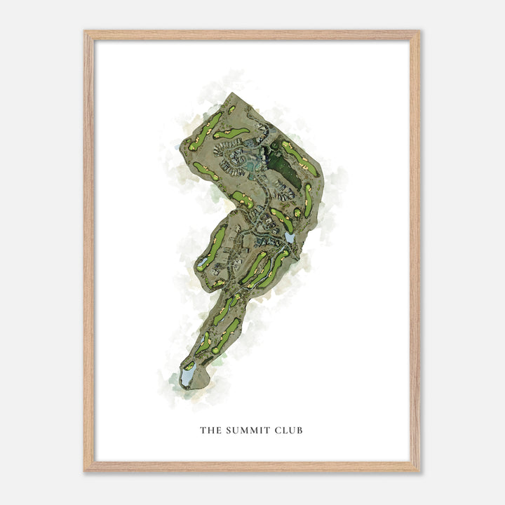 Print of The Summit Club Classic Map