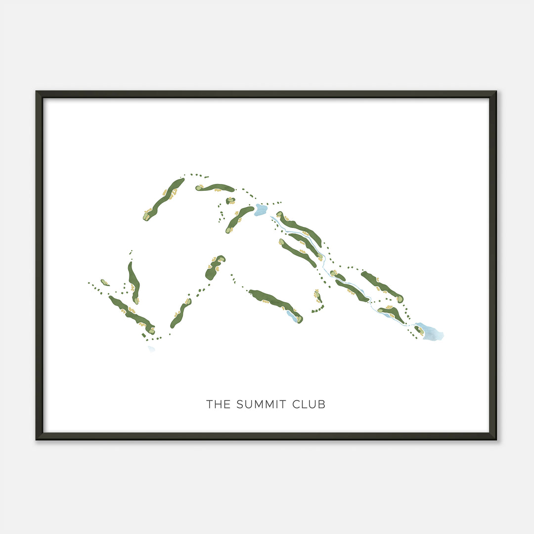 Print of The Summit Club Modern Map