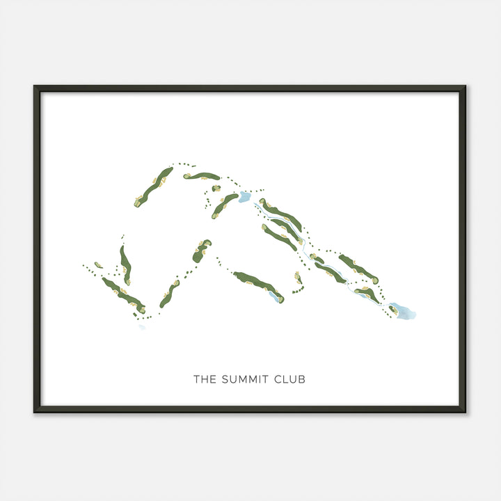 Print of The Summit Club Modern Map