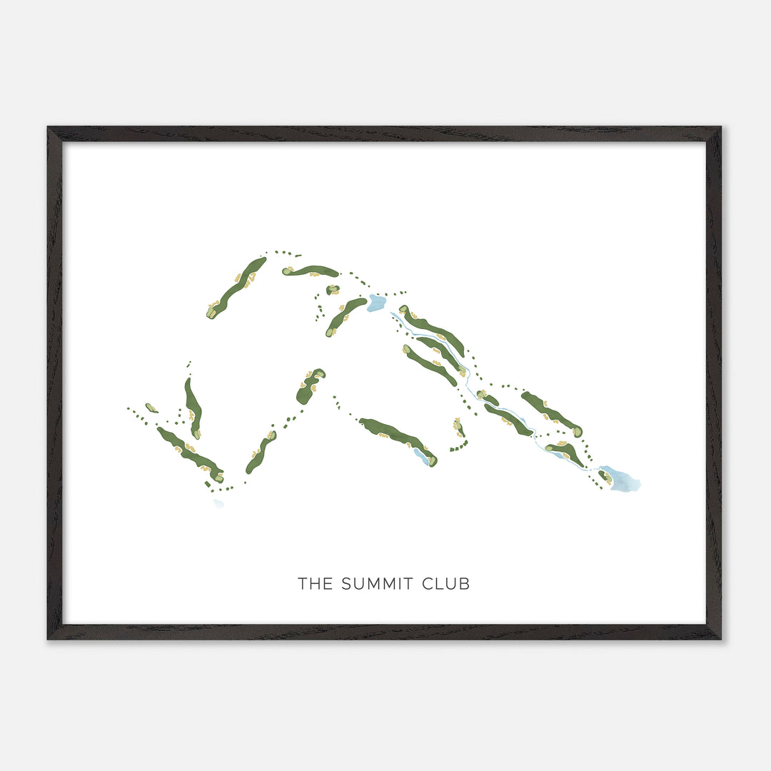 Print of The Summit Club Modern Map
