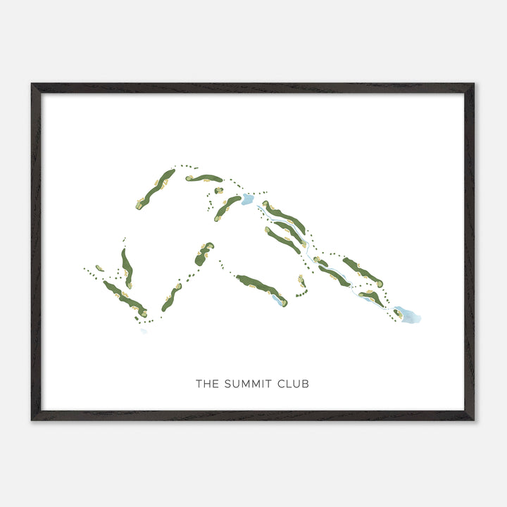 Print of The Summit Club Modern Map
