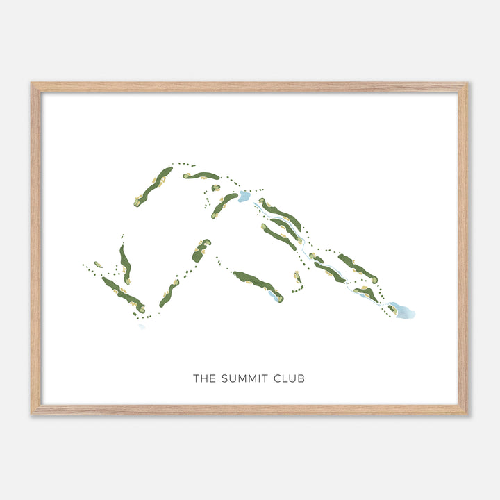 Print of The Summit Club Modern Map