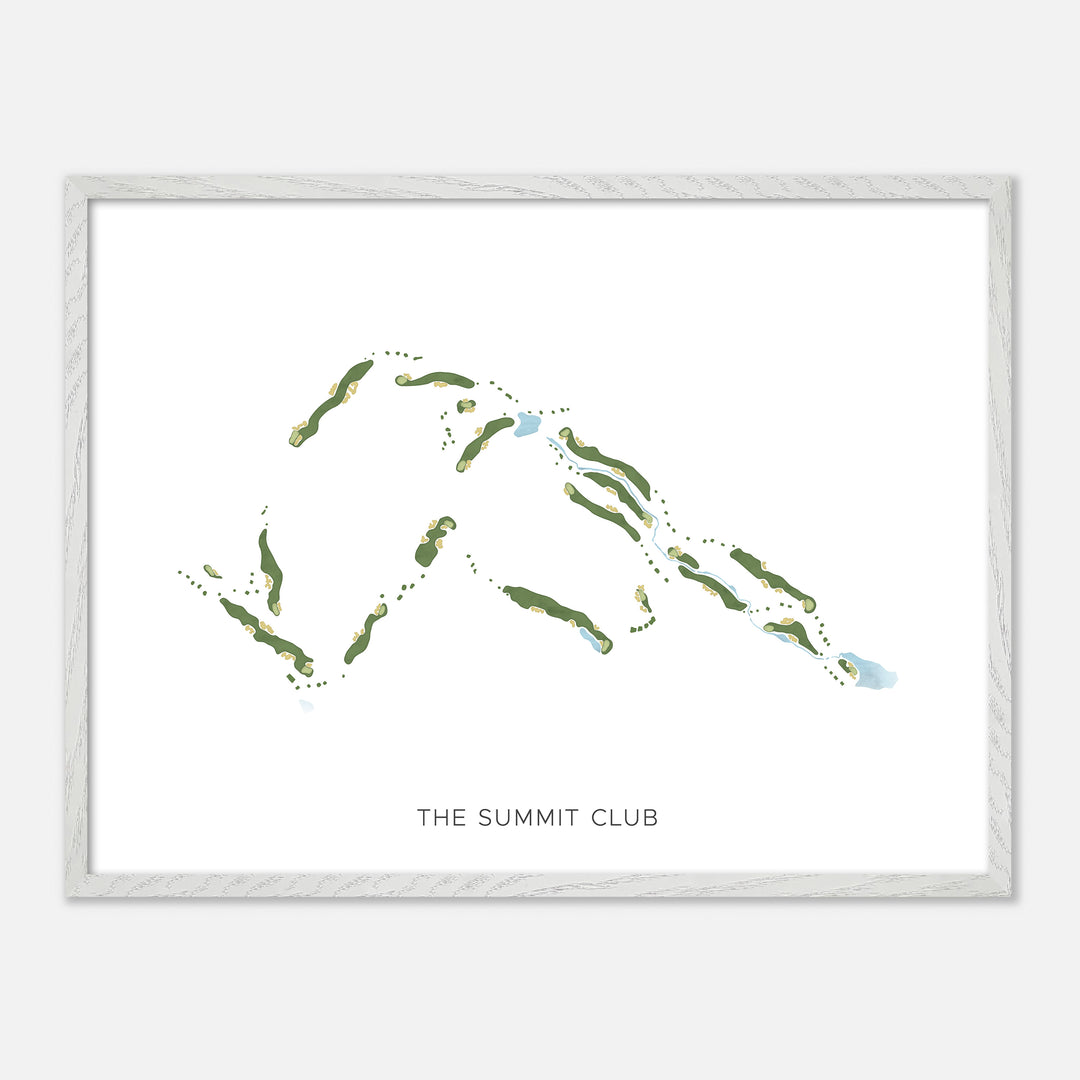 Print of The Summit Club Modern Map