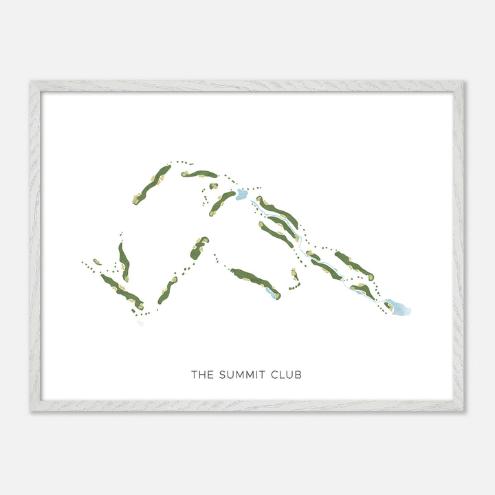 Print of The Summit Club Modern Map