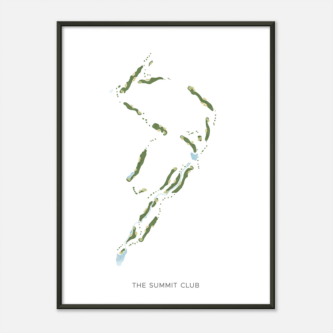 Print of The Summit Club Modern Map